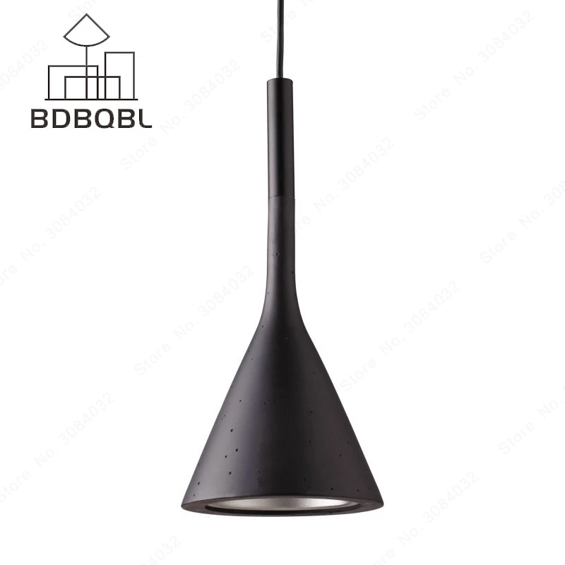 BDBQBL-lámpara colgante de embudo Industrial Americano, luz colgante creativa de estilo nórdico Retro Para Loft, cama de restaurante y habitación