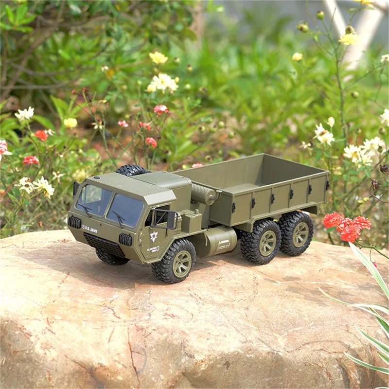 2 батареи Fayee FY004A 1/16 2,4G 6WD Rc автомобиль пропорциональный контроль армии США военный грузовик RTR модель нагрузка 1 кг автомобиль игрушка VS HUINA