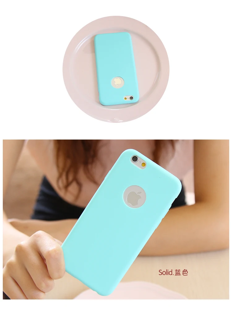 Ультратонкий однотонный матовый чехол карамельного цвета для iPhone 5, 5S, 6, 6 S, 7, 8 Plus, 6 Plus, 6 s Plus, 7 Plus, X Силиконовый мягкий чехол для телефона из ТПУ