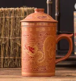 Чайная чашка исинь китайская 300 мл чайный горшок с фильтром и заварочником из