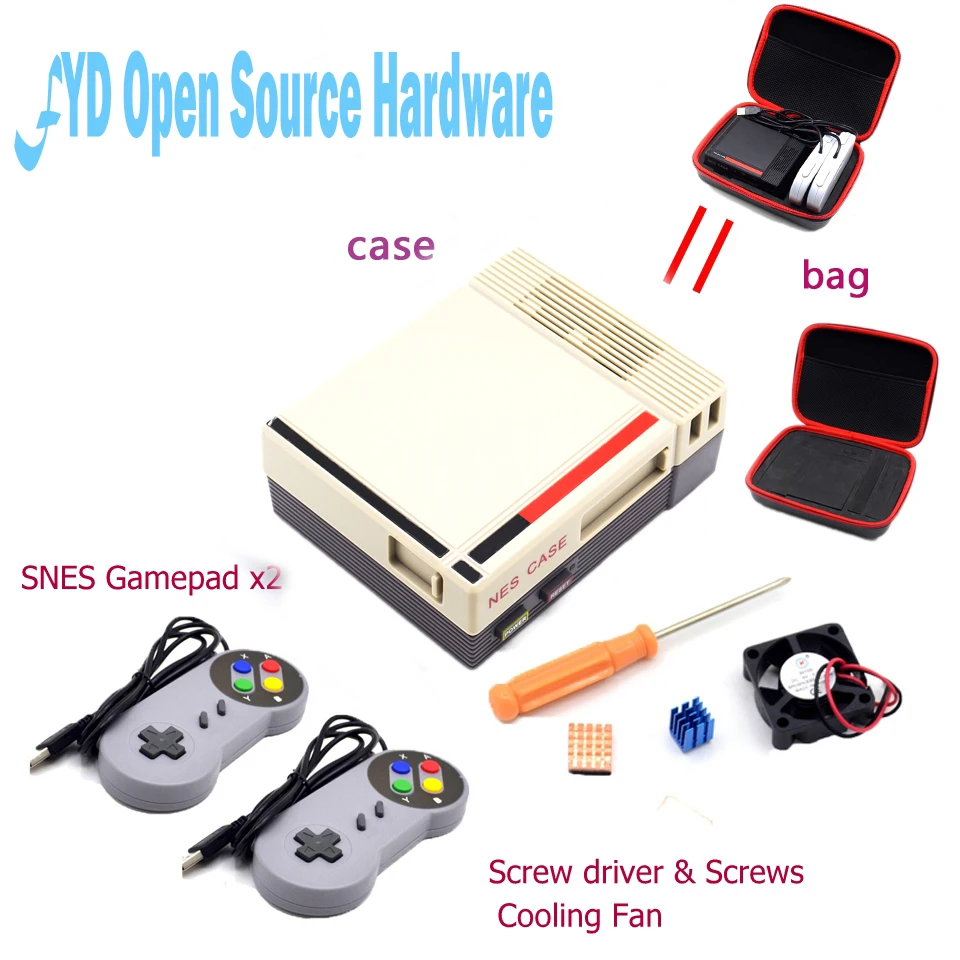 1 комплект Mini NES чехол посылка Raspberry Pi 3 2 B + Classic для RetroPie 3/2/B +|raspberry pi case|raspberry b casecase