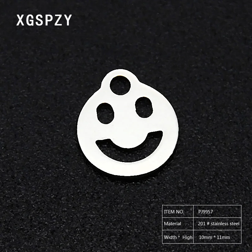 XGSPZY Fashion Round Stainless Steel Pendant Hollow Smile Design Bracelet / Anklet Necklace Jewelry Accessories PJ9957 | Украшения и