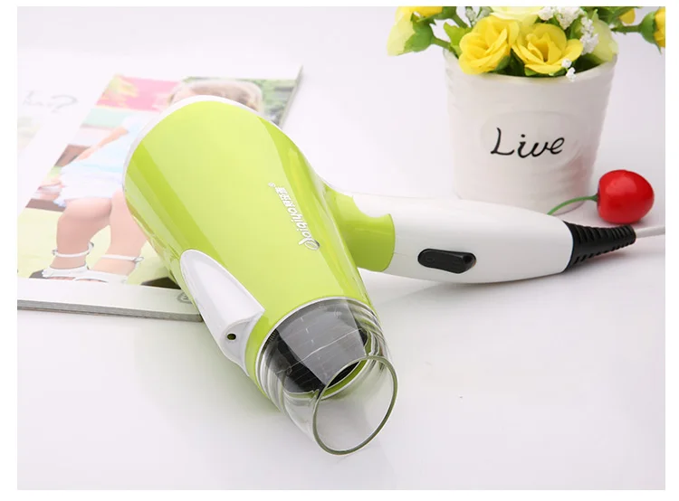 220V 800W household cute Low noise Mini 57 degree constant temperature dormitory good quality folding hair dryer student home | Бытовая