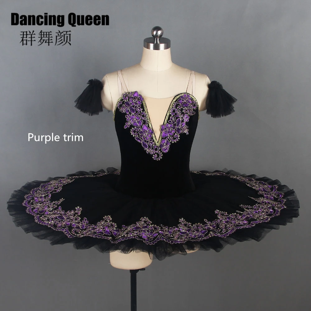 11 размеров! Черный лебедь 8 видов отделки Балетная пачка для женщин и девочек