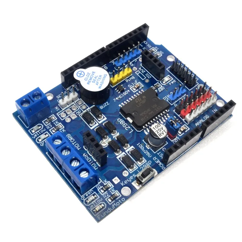 WAVGAT L298P контроллер скорости ШИМ двойной высокой мощности Драйвер Bluetooth интерфейс щит для платы двигателя для Arduino L298N обновления