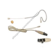 detachable cable single hook headset microphone for shure head headworn headwear mic for pgx slx ulx blx glx kcx ut uc