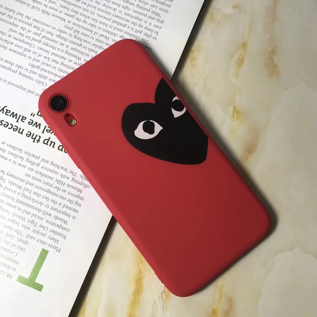 Световой Commes des garcons игра CDG Японии чехол для телефона iPhone 6 6S 7 8 Plus X xs max xr Мягкий