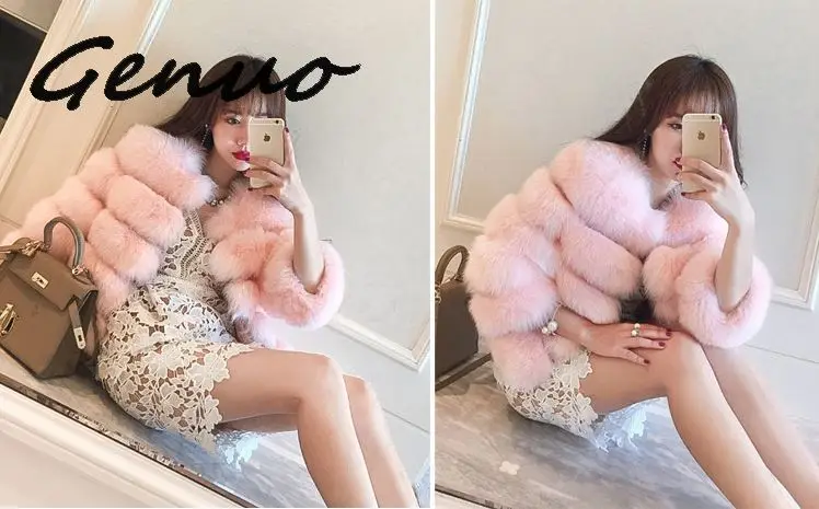 S-3XL норковые женские пальто зимняя новая модная шуба из искусственного меха элегантная Толстая Теплая Верхняя одежда куртка из искусственного меха