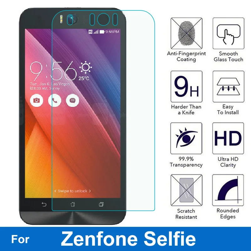 

Tempered Glass Screen Protector 0.26MM 9H Protective Glass Film For Asus ZenFone Selfie ZD551KL Zd551 Dual SIM LTE TW JP US