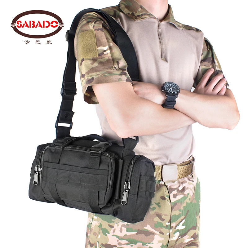 Outdoor Tactical Fanny Waist Pack Molle System Waterproof PVC Coated Climbing Hiking Bag Camping Trekking Travelling | Спорт и