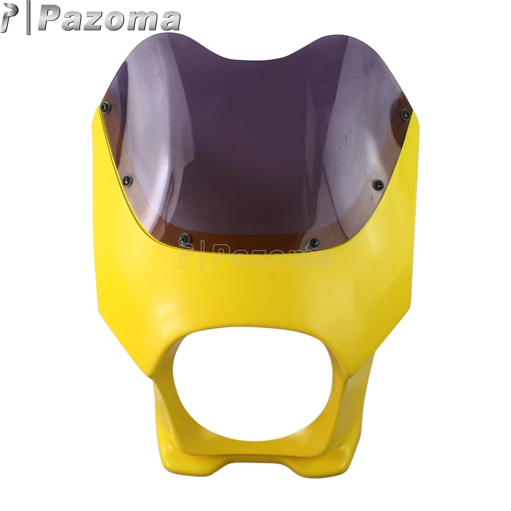 Светильник для головы мотоцикла стеклянный кафе гоночного волокна обтекатель