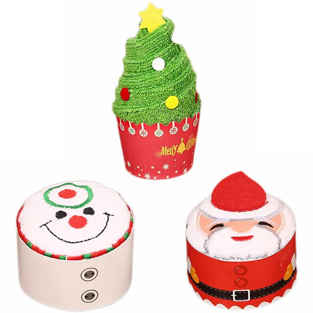 Рождественский подарок Хлопковое полотенце для кекса Natal Noel рождественские