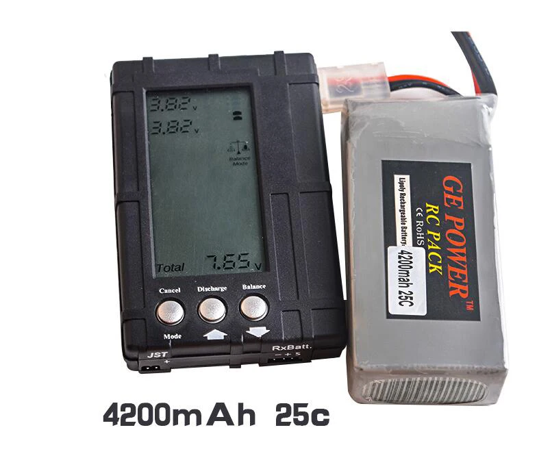 1 шт. GE power 7 4 V 4200MAH 25C 2S li po батарея T разъем для Wltoys 12428 RC автомобиль/RC