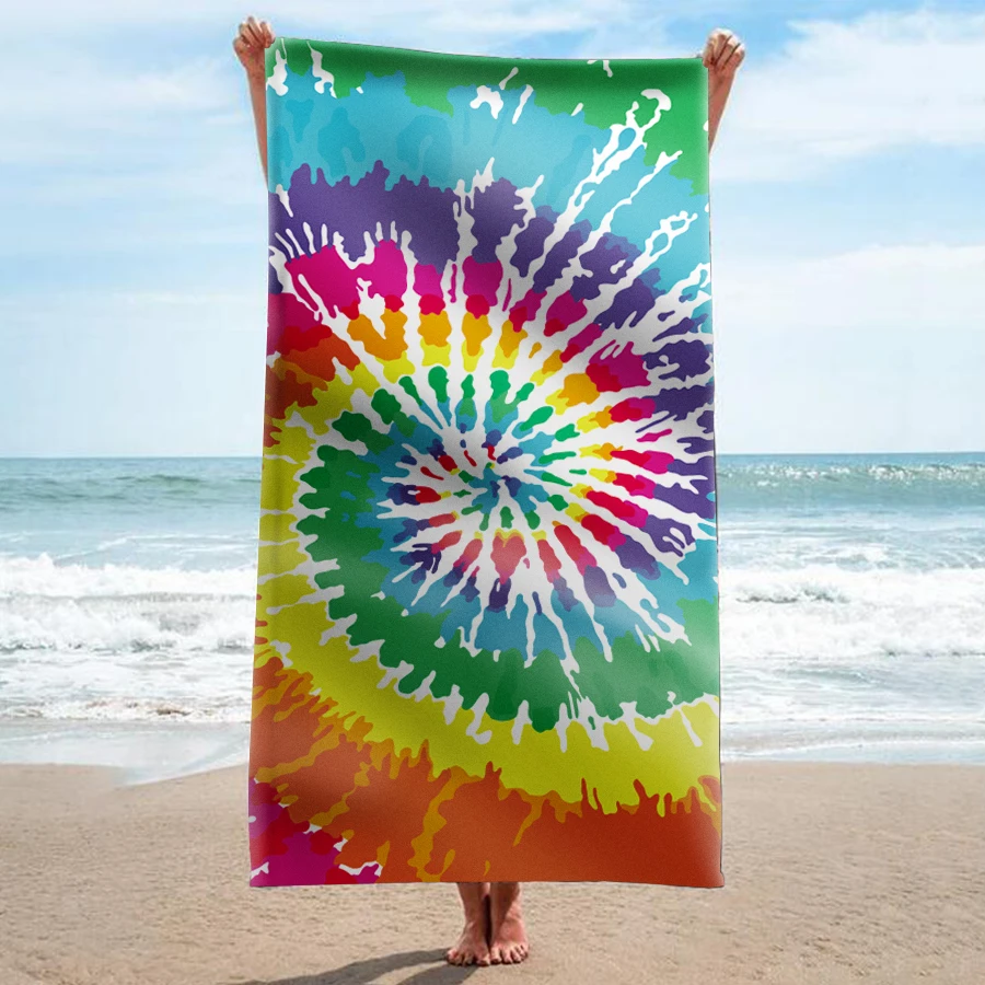 GNORRIS на заказ без песка микрофибра цветное прямоугольное пляжное полотенце