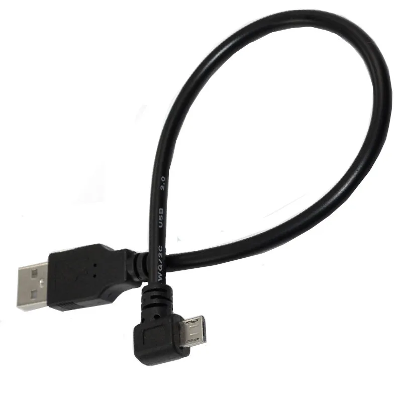 Кабель адаптер 90 градусов 4 угла micro USB папа 2 0 Тип A 25 м 1 5 м|Кабели передачи данных| |