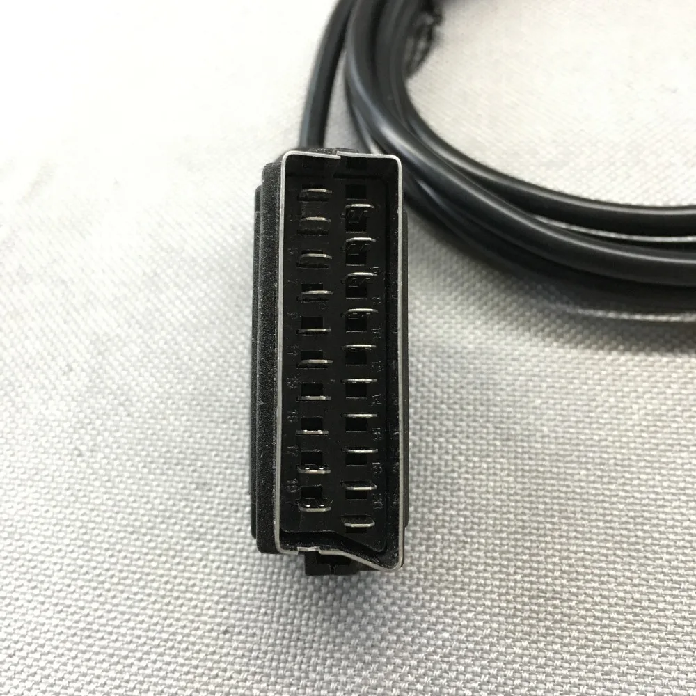 FZQWEG Замена 1,8 м V-pin Scart кабель для Sega megadrive 1 бытие 1 мастер системы 1 RGB AV Scart кабель