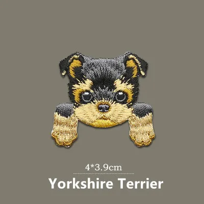 YORKSHIRE TERRIER 1 шт. милый Чихуахуа Шиба собака патч детская одежда нашивки рюкзак украшение маленькая аппликация маленькая кошка железная нашивка - Цвет: YORKSHIRE TERRIER