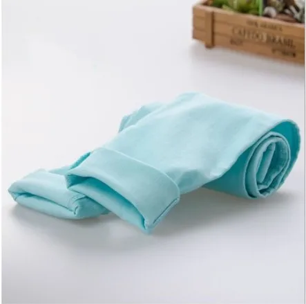Light blue Детские штаны для девочек, весенне-Осенние эластичные узкие брюки ярких цветов, Детские однотонные леггинсы для От 2 до 11 лет, одежда для детей - Цвет: Light blue