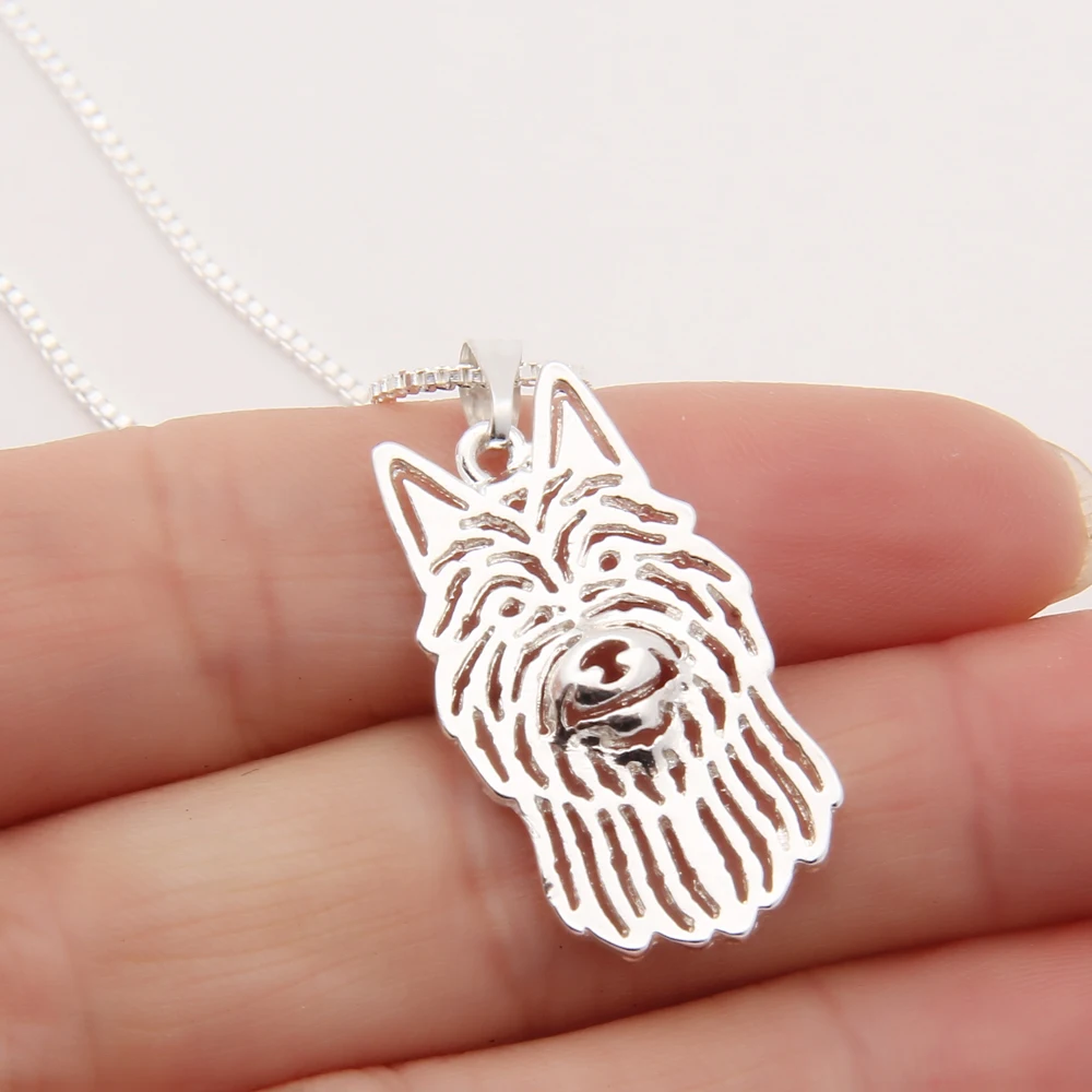 

1pcs Berger Picard Necklace 3D Cut Out Puppy Dog Lover Pendant Memorial Necklaces & Pendants Christmas Gift 2023 Lead Free