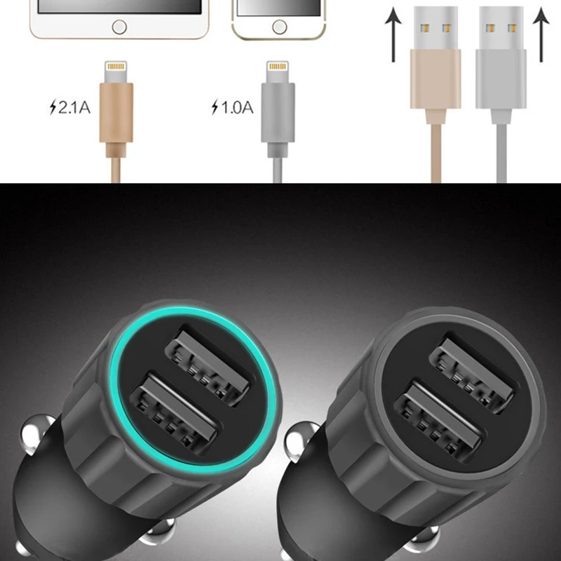 Потребительский цифровой магазин 3.1A автомобильное USB зарядное устройство мобильный телефон двойной USB Автомобильное зарядное устройство автоматическая зарядка 2 Портативный