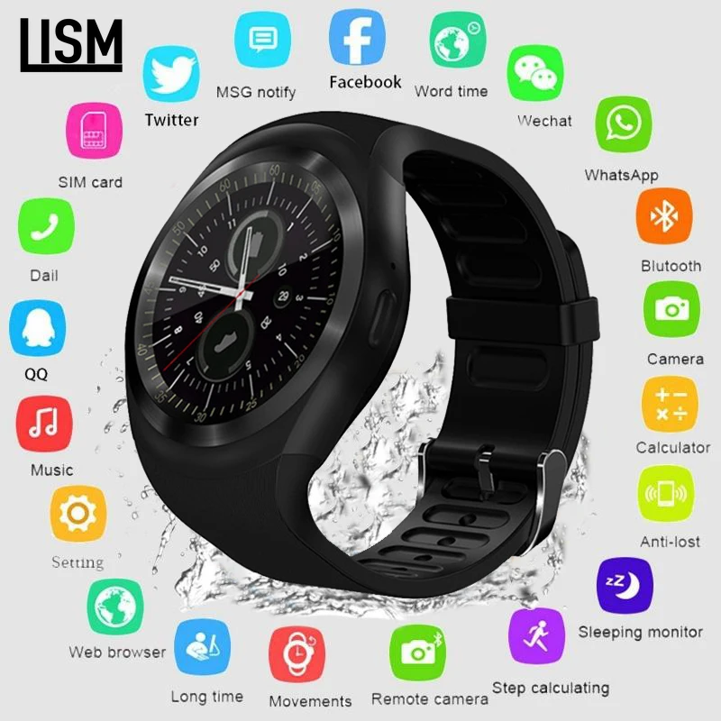 2019 Bluetooth Смарт часы для мужчин и женщин Relogio SmartWatch Android телефонный звонок GSM Sim