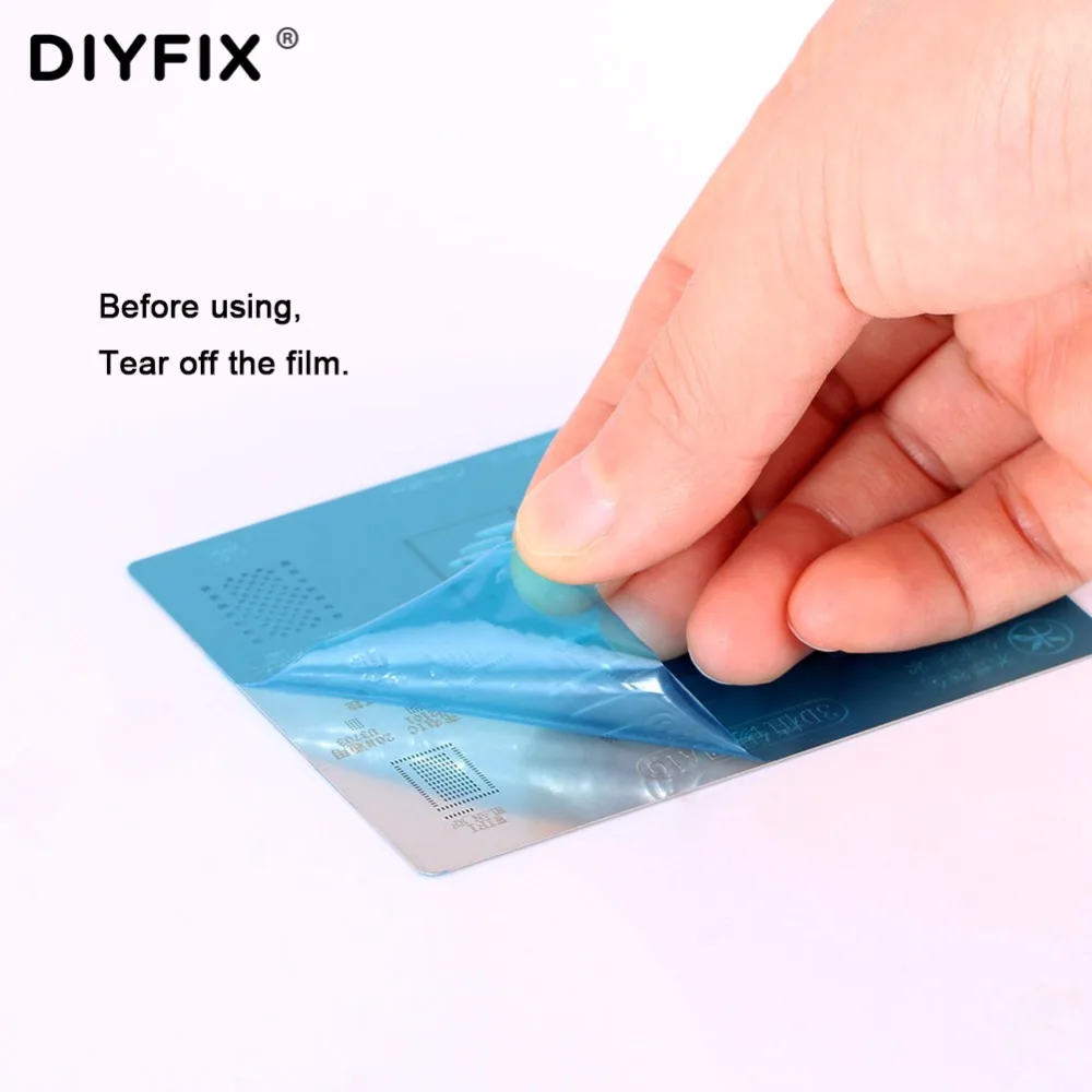 Шариковый паяльник DIYFIX с интегральной схемой стальная сетка 3D BGA трафарет для