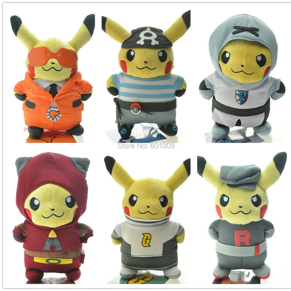Команда Пикачу 8 &quotРакета Галактическая Аква плазма Магма вспышка плюшевые
