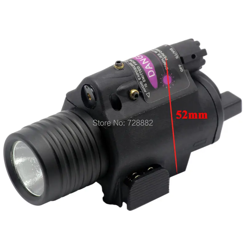 2 в 1 Охота оптический Red Dot лазерный прицел + Компактный тактический фонарь комбо с