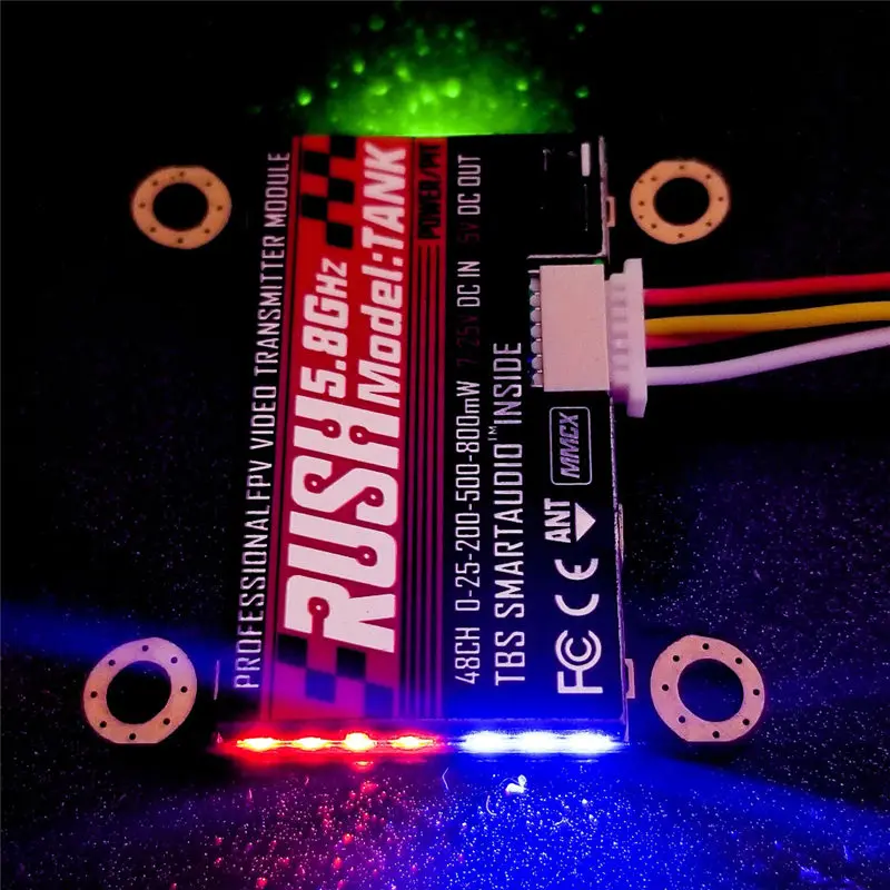 RUSH VTX TANK 5 8G 48CH Smart Audio 0 25 200 500 800mW переключаемый av передатчик для радиоуправляемого
