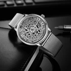 SOXY мужские часы, лучший бренд, роскошные серебряные золотые часы, полые модные наручные часы, мужские часы, relojes hombre