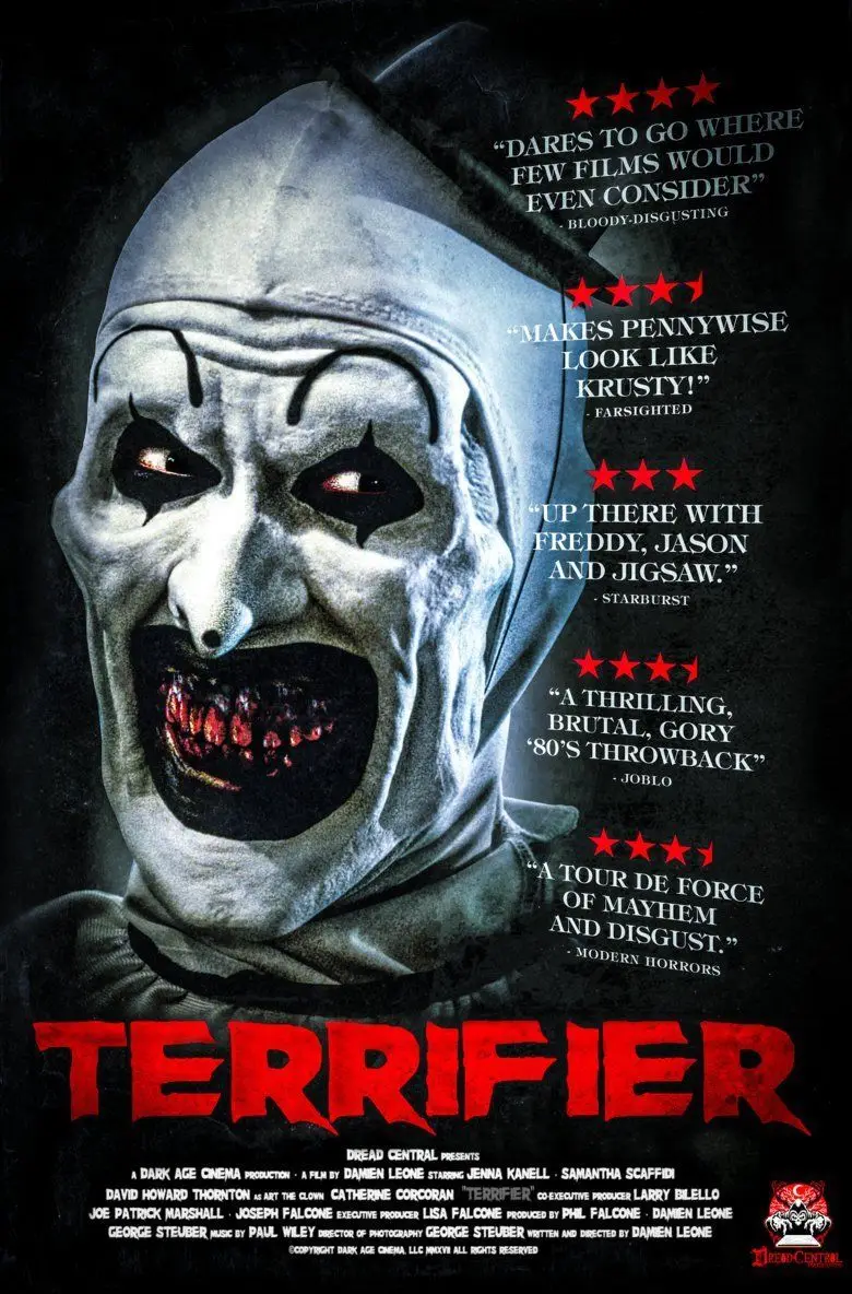 Terrifier (2017) Horror Movie SILK POSTER Decorative painting 24x36inch | Дом и сад