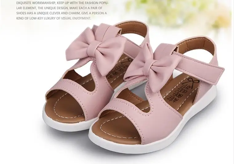 2017 летние новые корейские детские сандалии обувь для девочек принцессы с