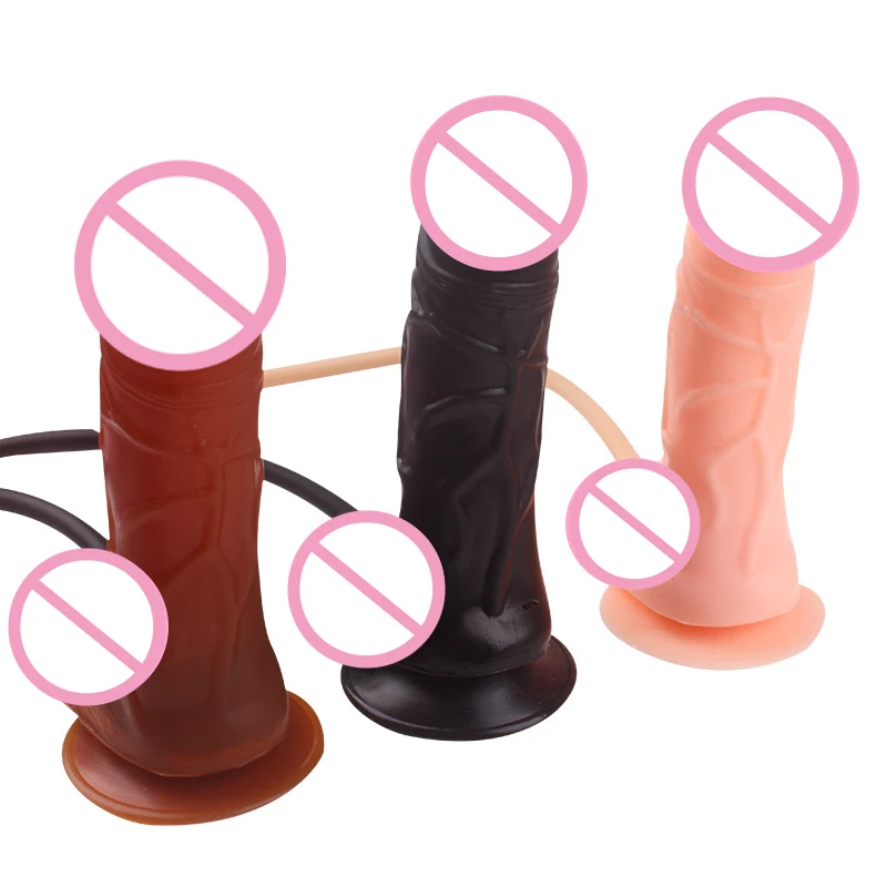 3color TPE Big Butt Plug Huge Inflatable Dildo Anal Vaginal Stimulation Pump Realistic Penis Suction Cup Sex Toys for Women | Красота и