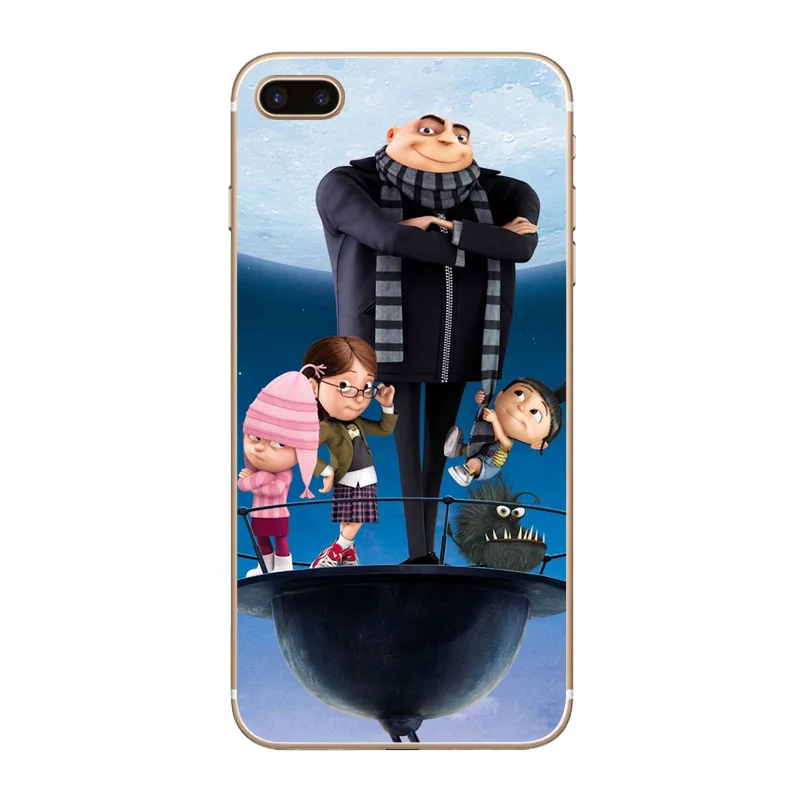 H511 Боб Миньоны Радуга Единорог Прозрачный Жесткий Тонкий чехол для Apple iPhone XR XS Max 4