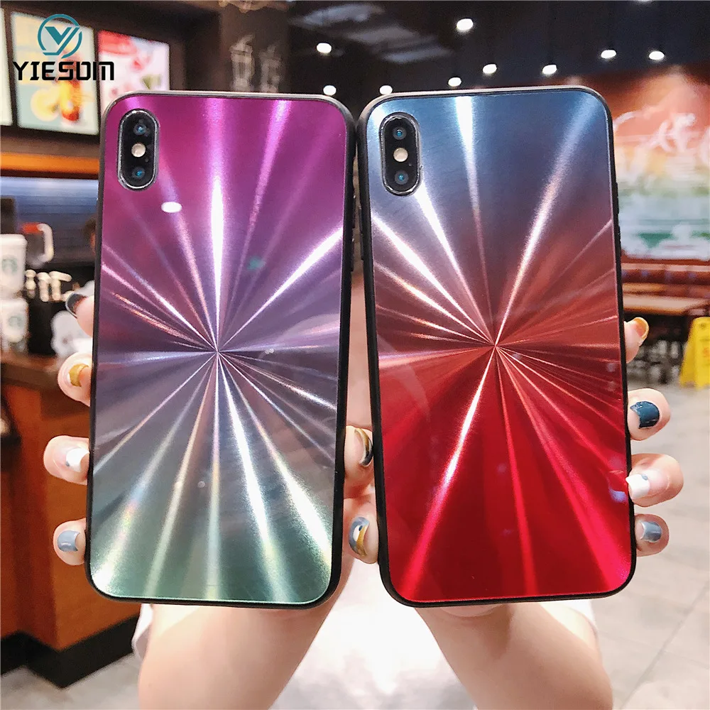 Роскошный градиентный чехол для iPhone XS MAX XR 7 8 6S Plus мягкие силиконовые чехлы