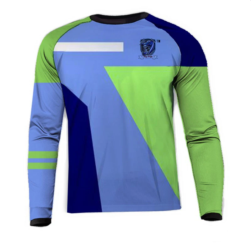 Новинка футболка для мотоциклистов с длинным рукавом горных велосипедов | Спорт