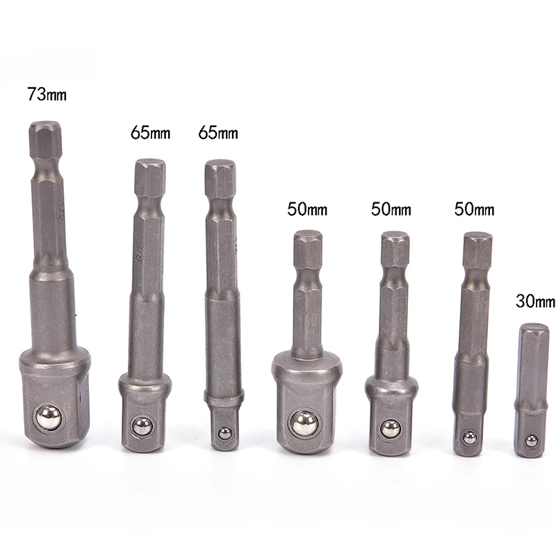 

1pcs 1/4" 3/8" 1/2" Shank Drive Power Drill Bit Socket Driver Adapter Wrench Sleeve Extension Bar Hex
