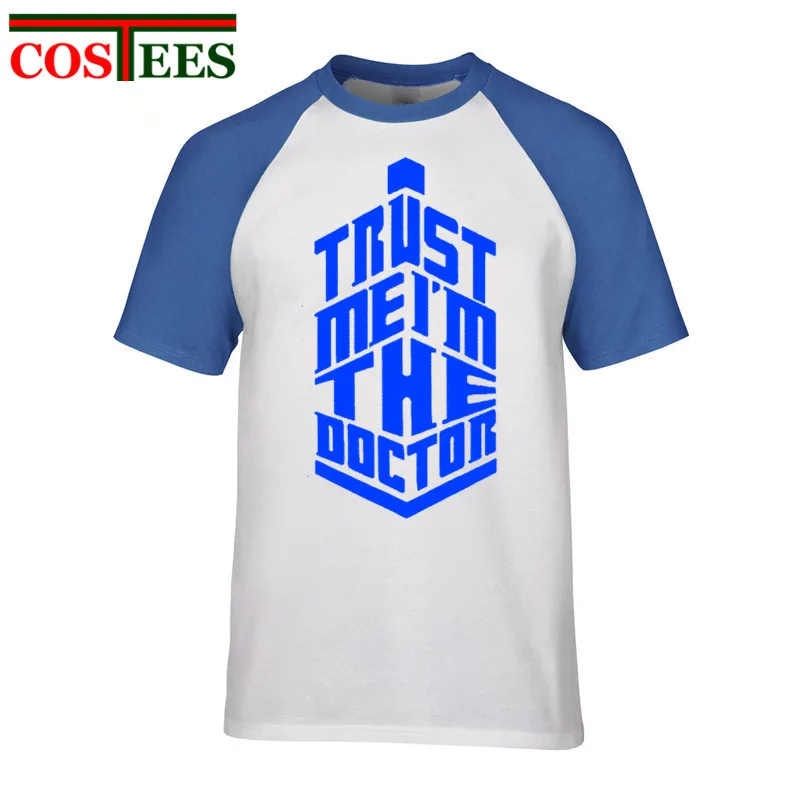 New fashion men doctor who t shirts cartoon DR WHO printed customized male tops Trust me I am the casual funny basic tees | Мужская