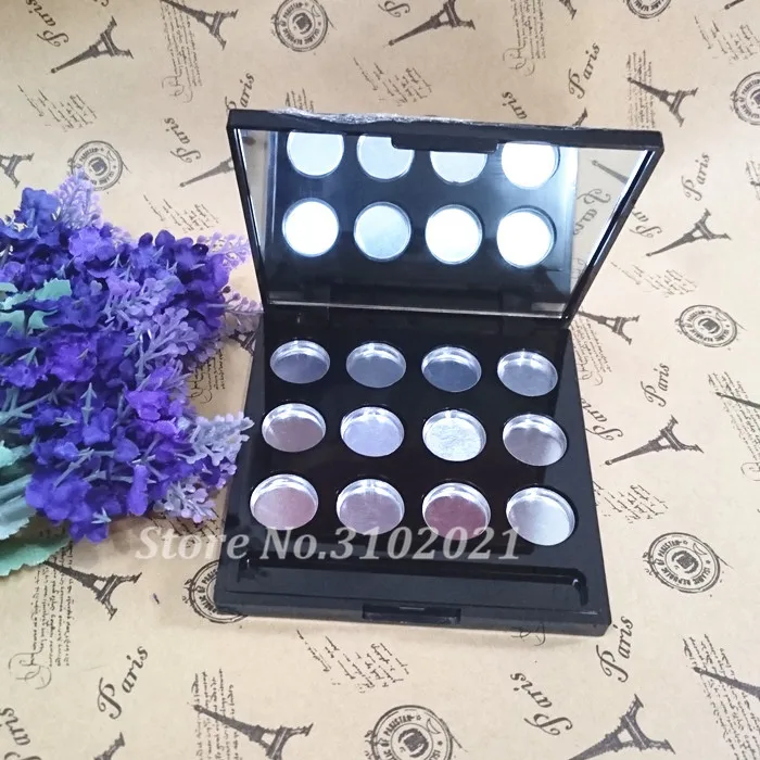 Пустой блестящий черный Косметический бальзам для губ/теней век/крема