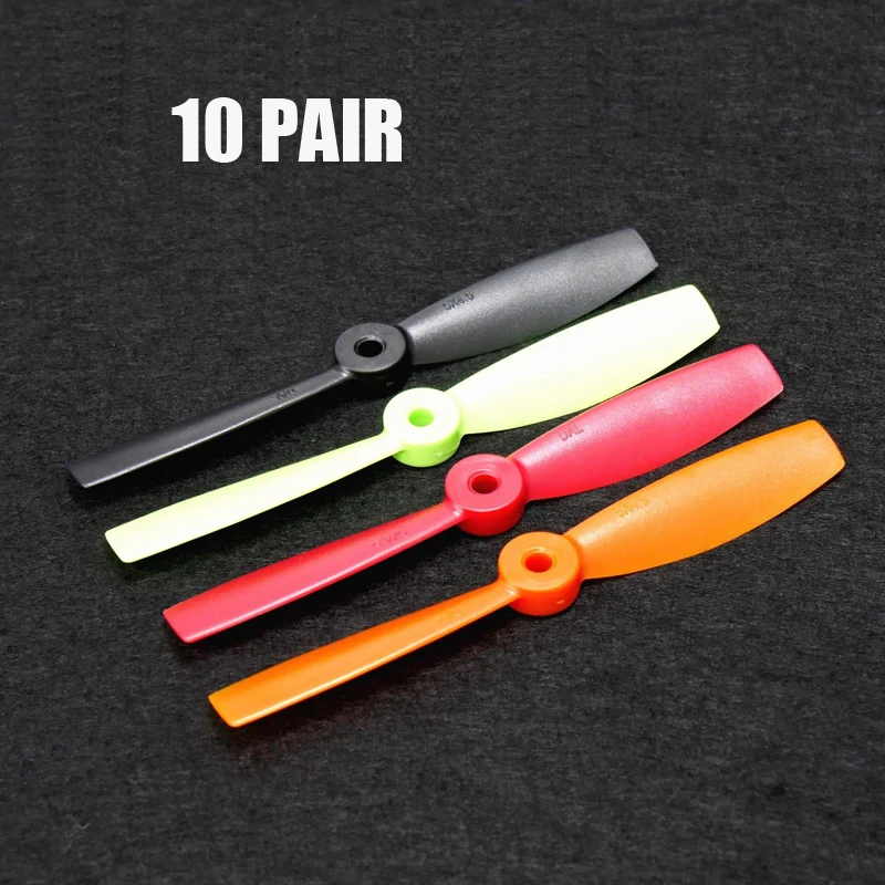 

10 Pair DAL 5045 5 Inch 2 Blade Paddle CW CCW Flat Head Violent Propeller 5*4.5 for RC Drone Multi-axis FPV Parts
