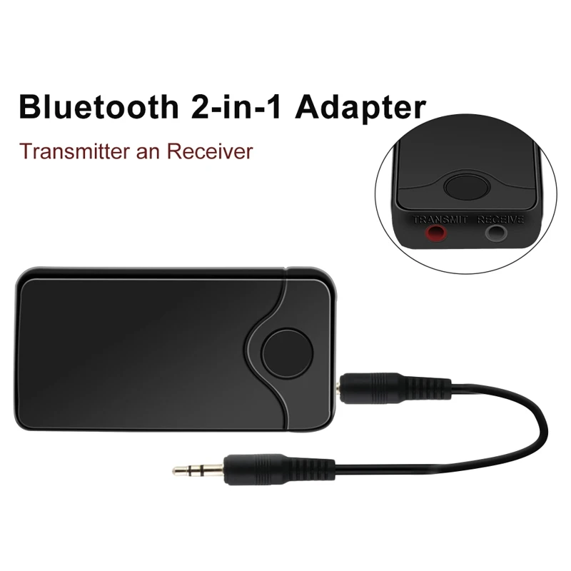

2in1 Bluetooth transmitter receiver Wireless Adapter HIFI Audio With 3.5MM Audio Input And Output For TV Bluetooth Music sender