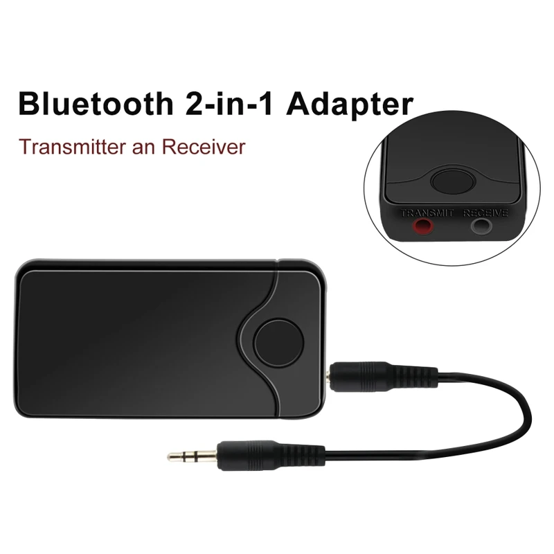 2in1 Bluetooth transmitter receiver Wireless Adapter HIFI Audio With 3.5MM Input And Output For TV Music sender | Электроника