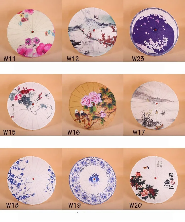 Складной зонт от солнца и дождя для детей женщин Шелковый реквизит в стиле Ципао