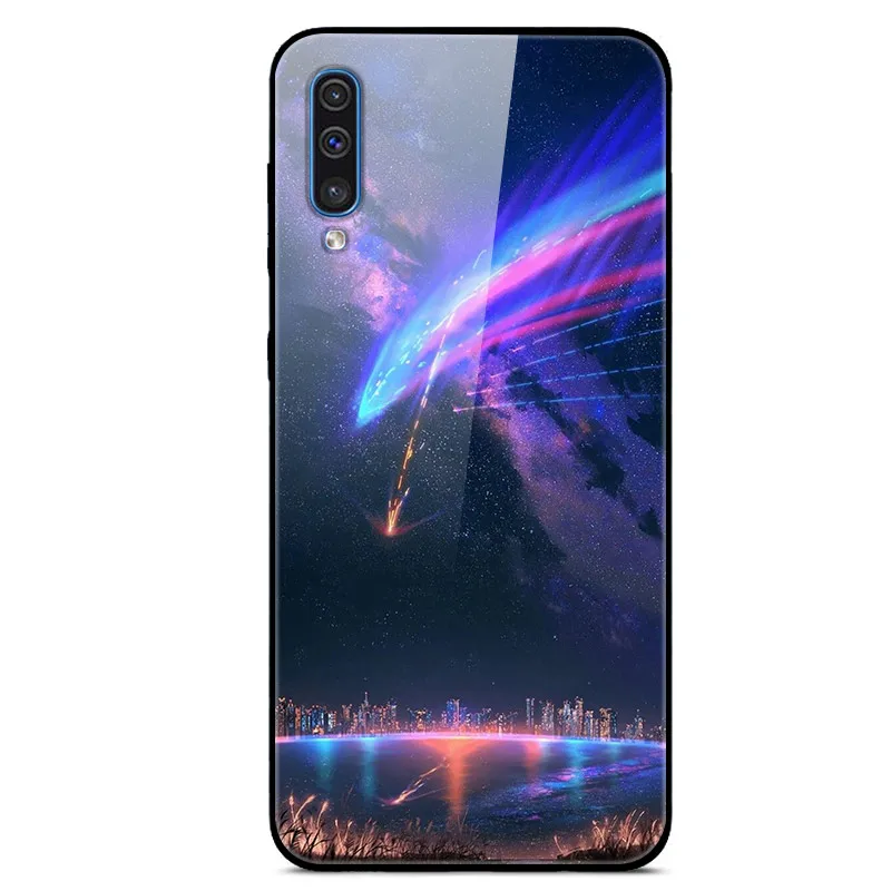 as photo 31 Популярный чехол для samsung Galaxy A50 A30s A50s Чехол классный роскошный стеклянный чехол для задней крышки для samsung A50 чехол мягкая рамка A 50 s - Цвет: as photo 31