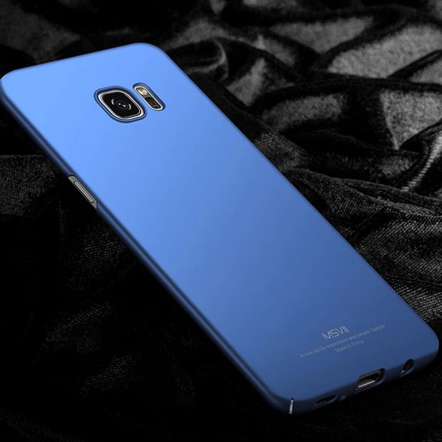 Blue Для samsung S7 S6 Чехол MSVII Жесткий PC матовый чехол Ультра Тонкие Матовые чехлы для samsung Galaxy S7Edge S7 S6 Edge чехол для телефона новинка - Цвет: Blue