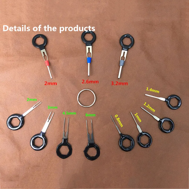 11PCS/Pack Car Plug Circuit Board Wire Harness Terminal Taking out Tool Device Needle Withdrawing Tools |