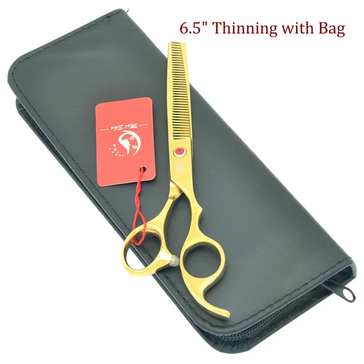 HB0095 with bag Meisha 7,0 дюймов JP440C триммер для домашних животных комплект Профессиональные ножницы для ухода за собакой щенок изогнутые резки Tesouras товары для домашних животных HB0217 - Цвет: HB0095 with bag