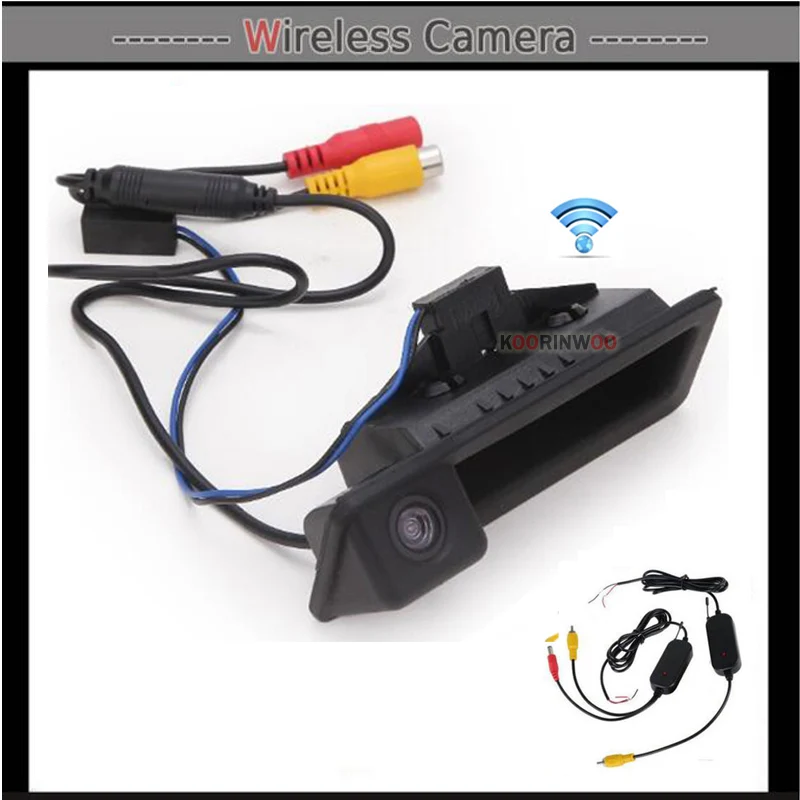 Koorinwoo Wireless Car Trunk Handle Rear View Camera Reverse Parking for BMW E60 E61 E70 E71 E72 E82 E88 E84 E90 E91 E92 E93 X5 |