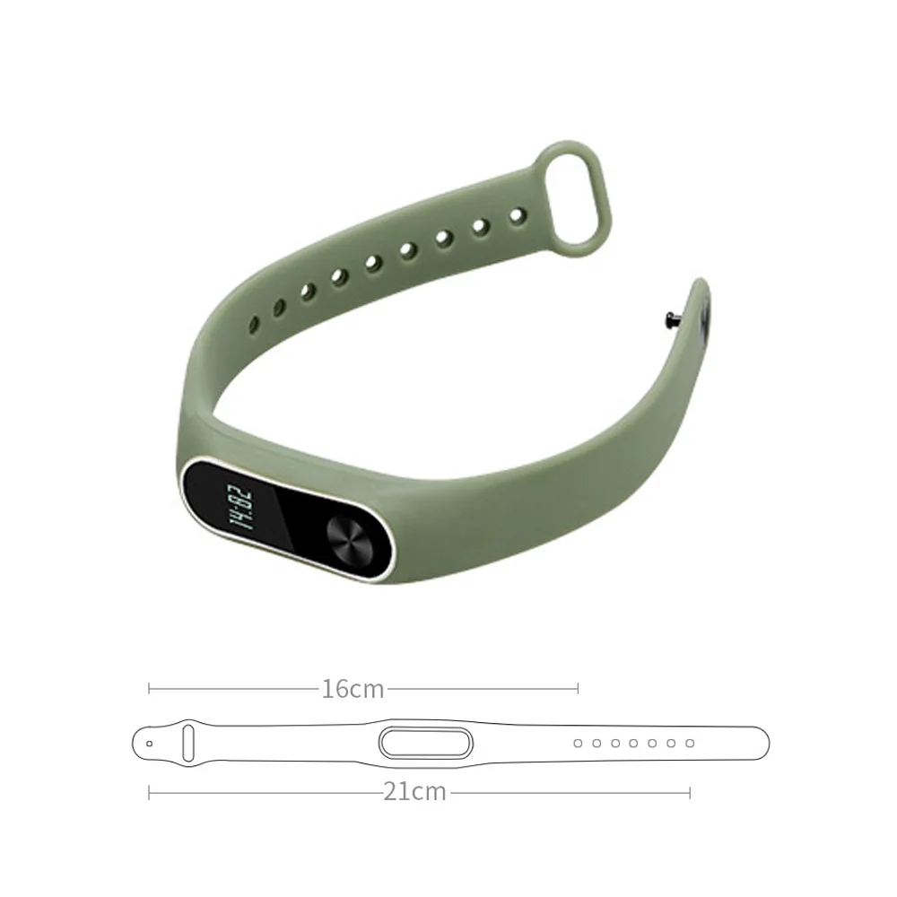 Силиконовый ремешок для Mi Band 2 браслет умного браслета Xiaomi Mi2 наручных часов