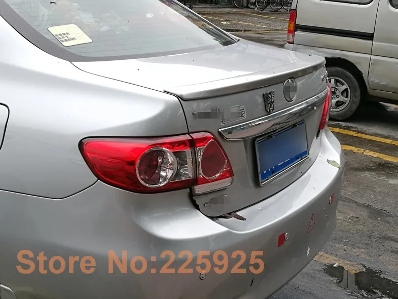 Цветной задний спойлер для Toyota Corolla 2006 2013 раскрашенный из АБС пластика|Спойлеры и